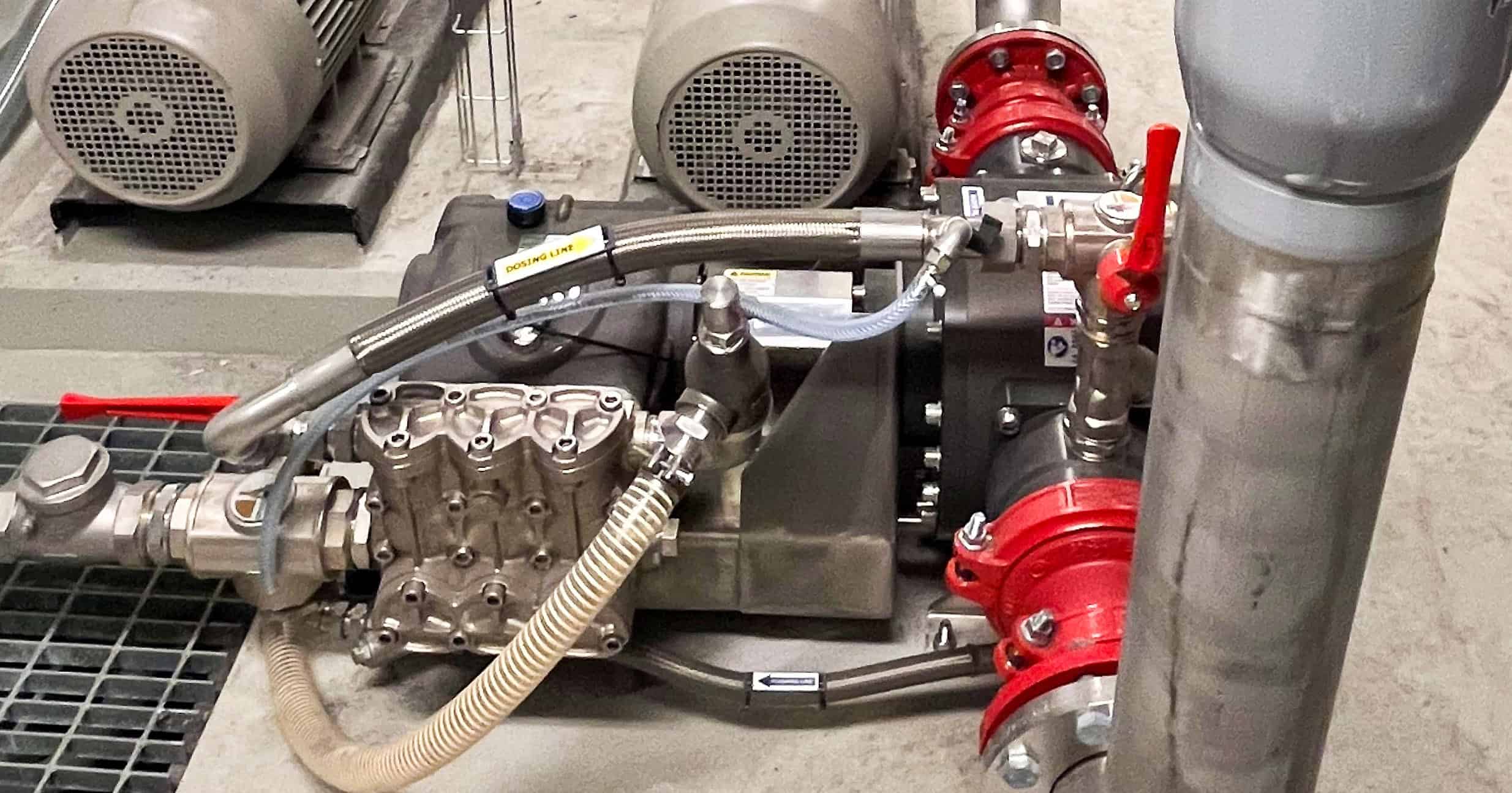 FireMiks proportioner installed in an industrial foam suppression system